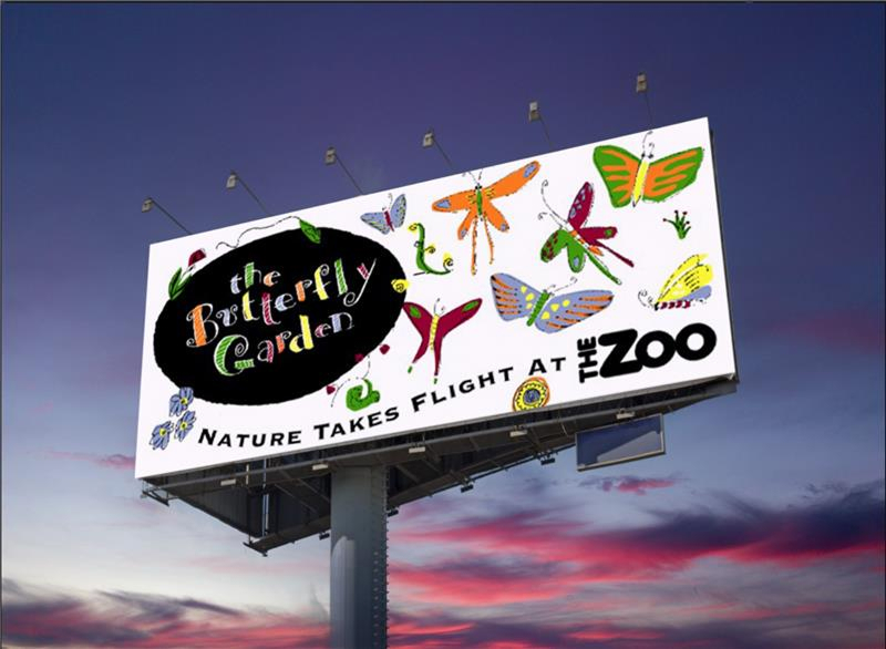 The Butterfly Garden - OKC Zoo Billboard